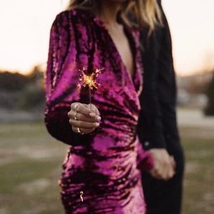 The Kooples Short Sequin Dress w/ Long Sleeves